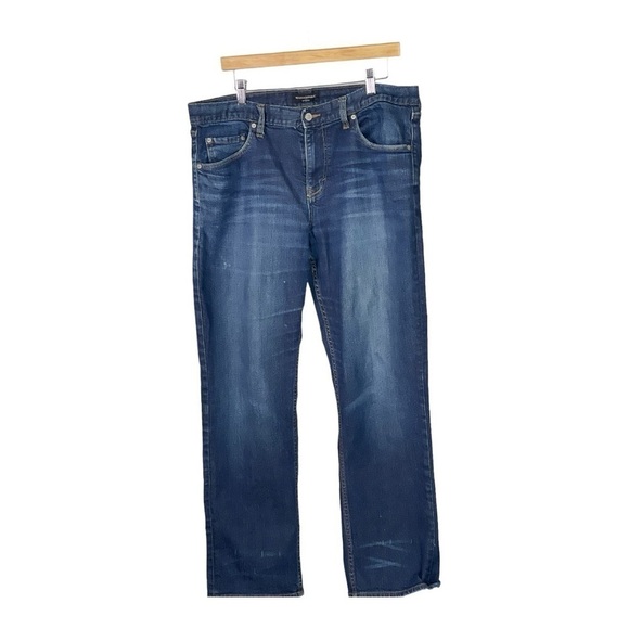 Banana Republic Factory Mens athletic fit Jeans Dark Wash - Picture 2 of 9